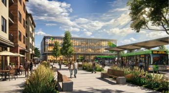 Rendering of the Triangle Mobility Hub